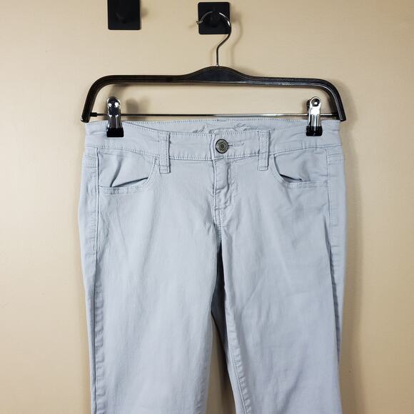 American Eagle Gray Wash Mid-rise Jegging Size 2 - Picture 2 of 9